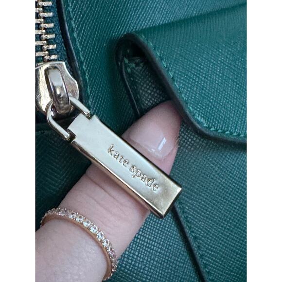 Kate Spade Schuyler Mini Backpack Deep Jade Green Saffiano EUC main image 12